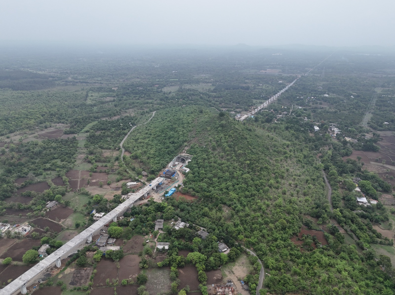 Mountain tunnel in Valsad district for Mumbai-Ahmedabad Bullet Train project